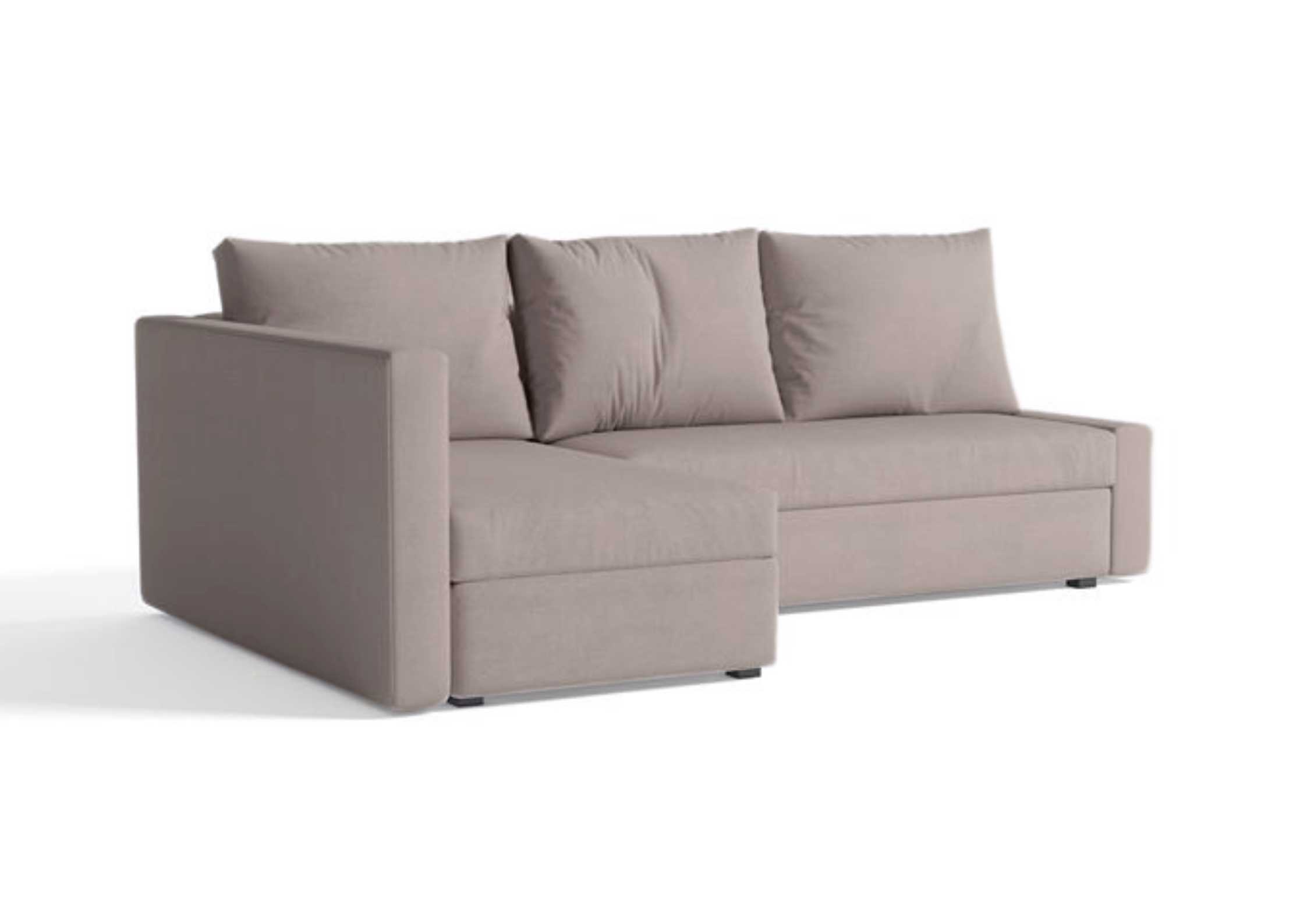 Beżowo szary narożnik rozkładany